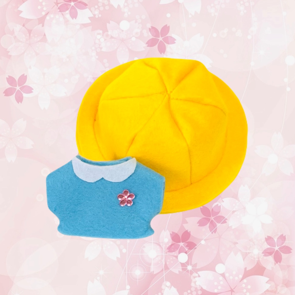 ぬい服 10cm セット 幼稚園児服 幼稚園児帽子 桜🌸