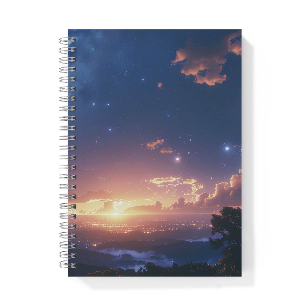 空を眺める　宵の色