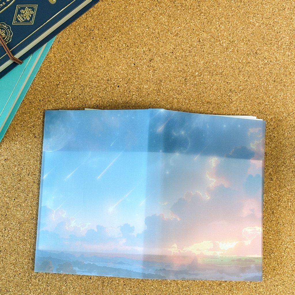 夜空と流星群のトレーシングペーパー|A4・5枚・星空モチーフ【記憶の空シリーズ】