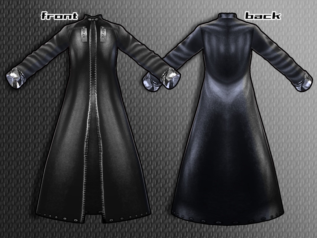 【VRoid衣装】チャンパオ風ライダースコート