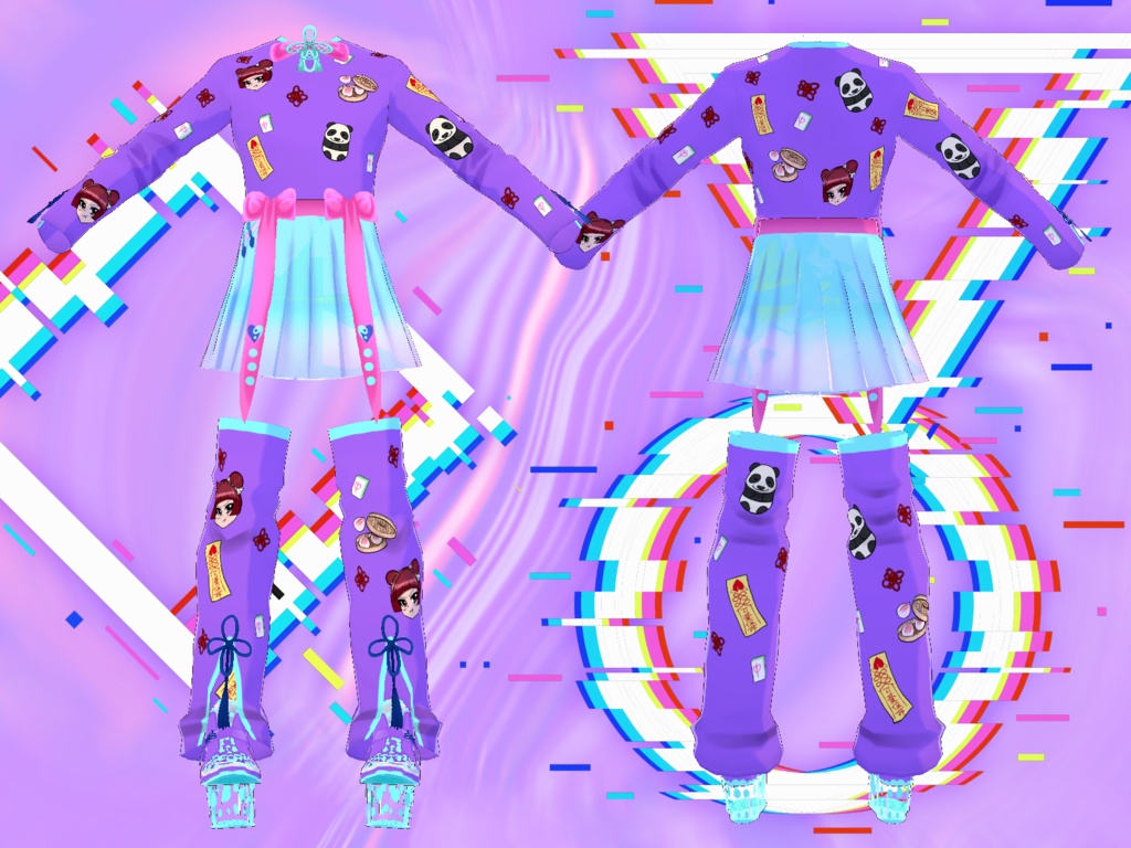 【VRoid衣装】ネオY2Kチャイナガール