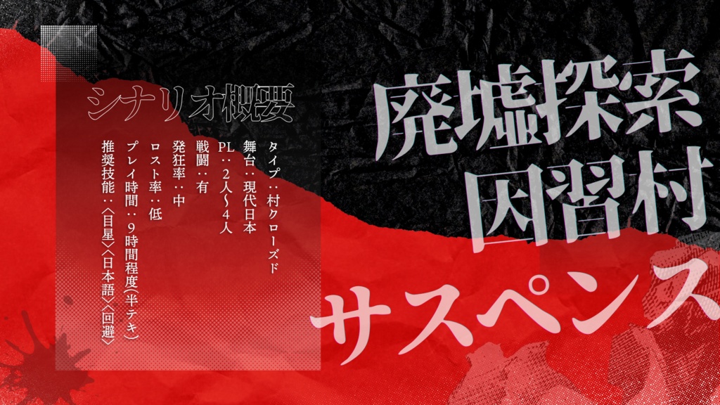 【CoC】「皆逗村怪奇譚」 SPLL:E188490