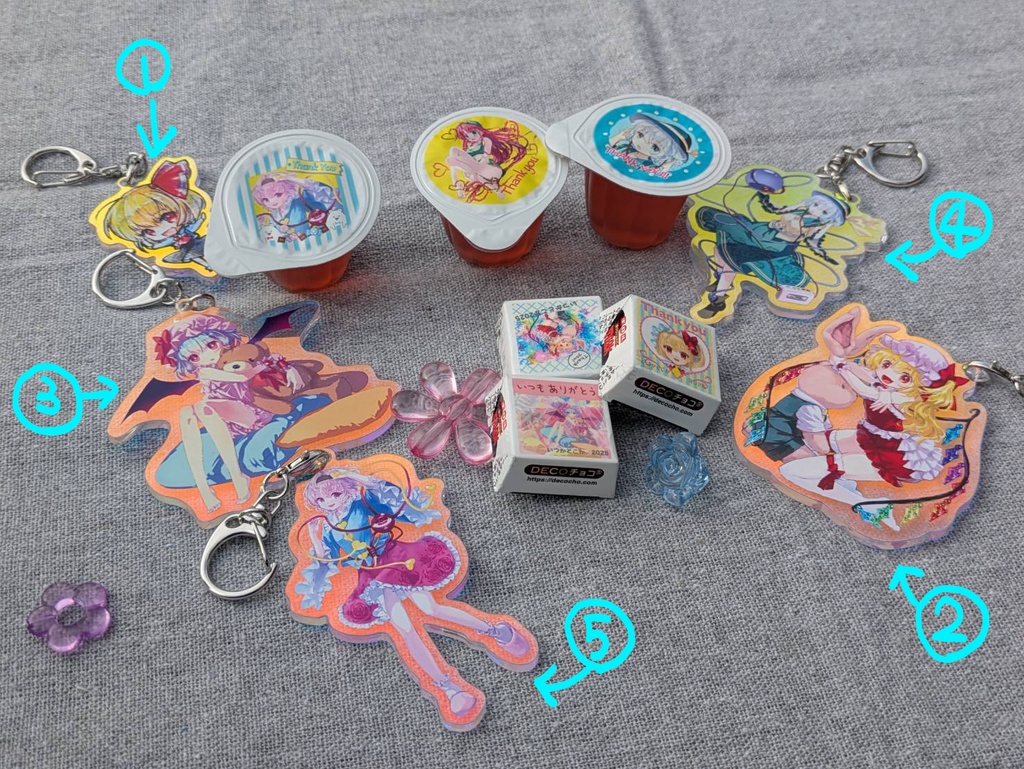 【東方キャラ】ARアクキー【クリックポスト発送】