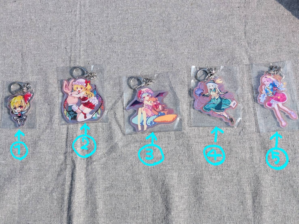 【東方キャラ】ARアクキー【クリックポスト発送】