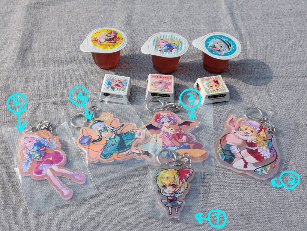 【東方キャラ】ARアクキー【(匿名)あんしんBOOTHパック ネコポス発送】