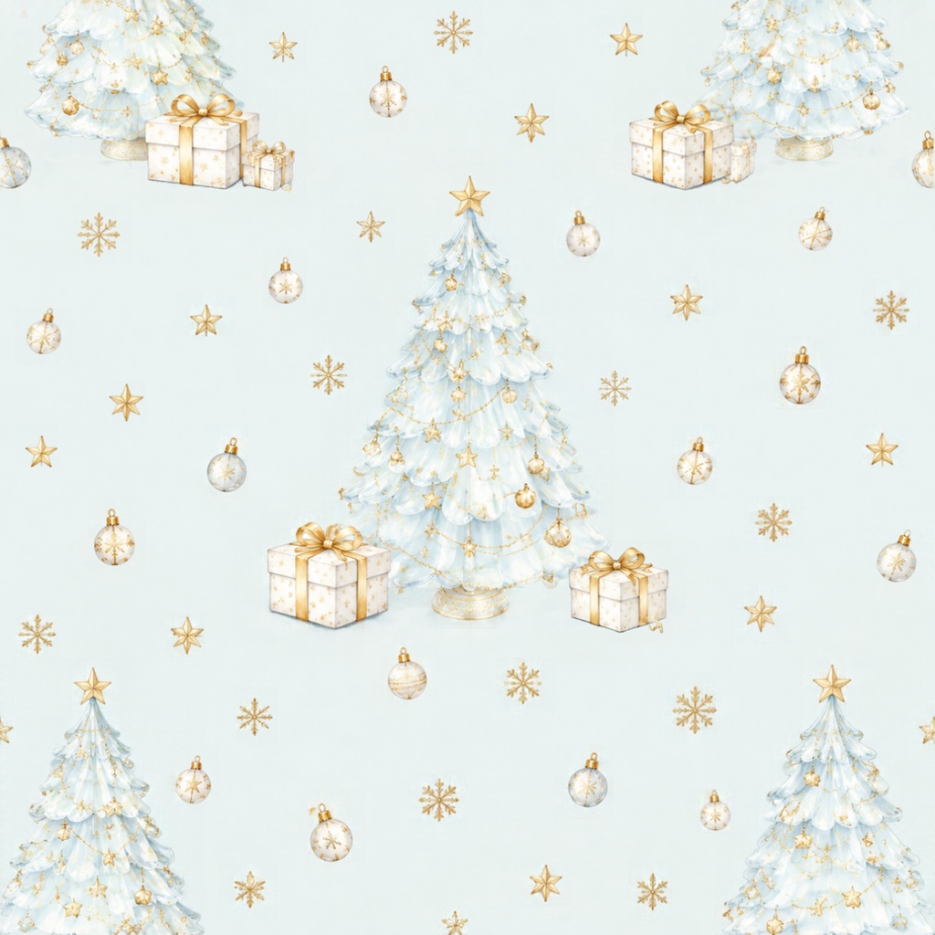 クリスマス デジタルペーパー|ツリー・ケーゲル・星・プレゼント Christmas Digital Paper|Cristmas tree Minimalist Wrapping Design