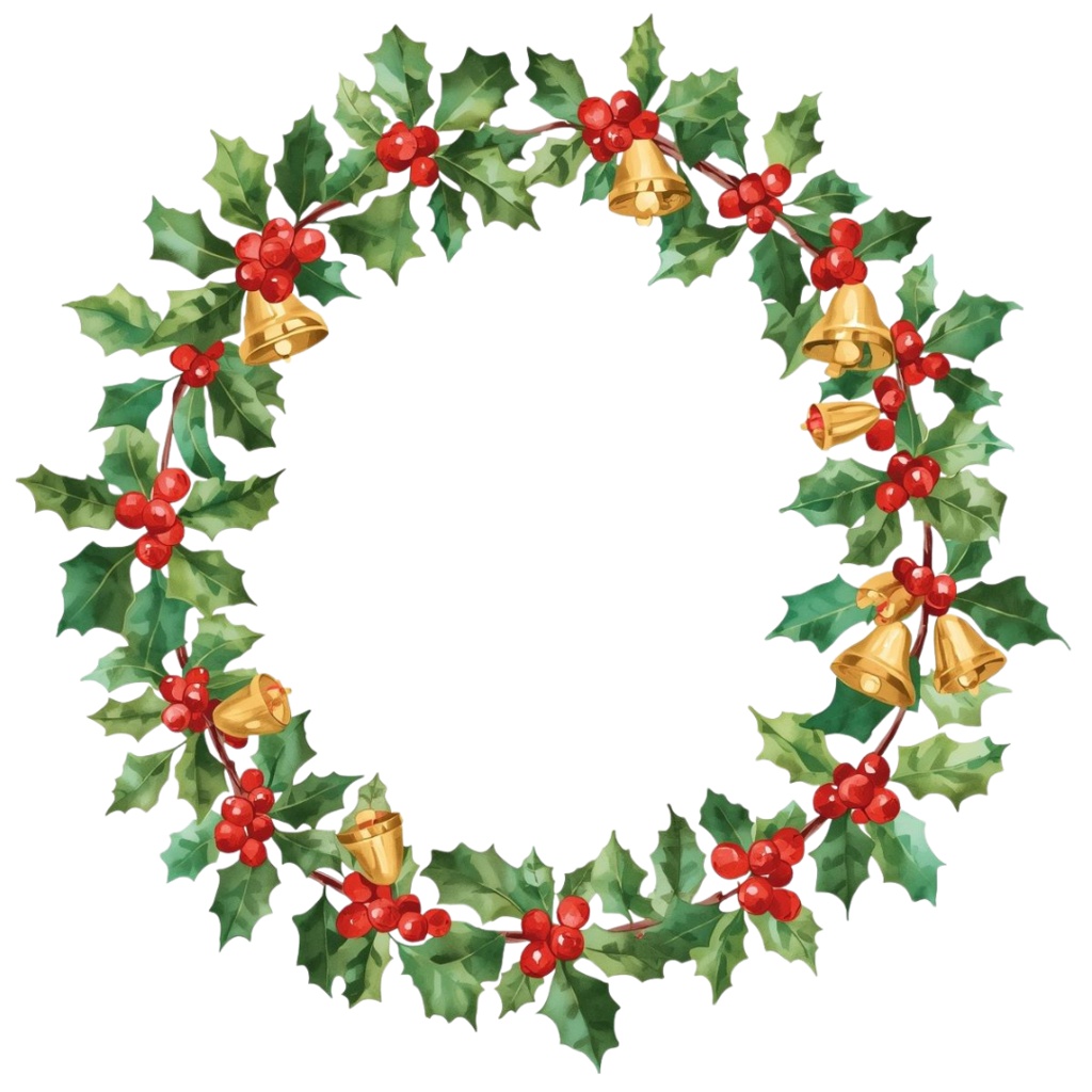 キジトラ猫トラのクリスマス水彩クリップアート集 16点セット