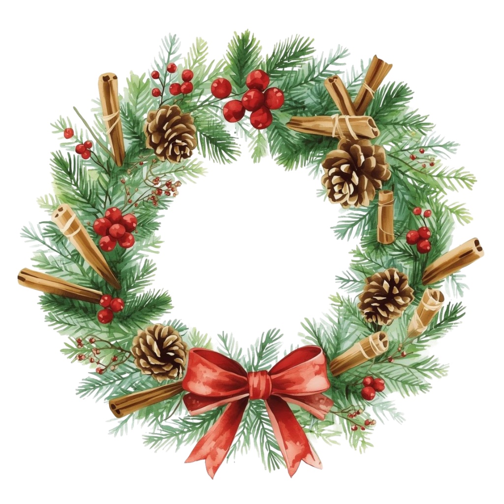 キジトラ猫トラのクリスマス水彩クリップアート集 16点セット