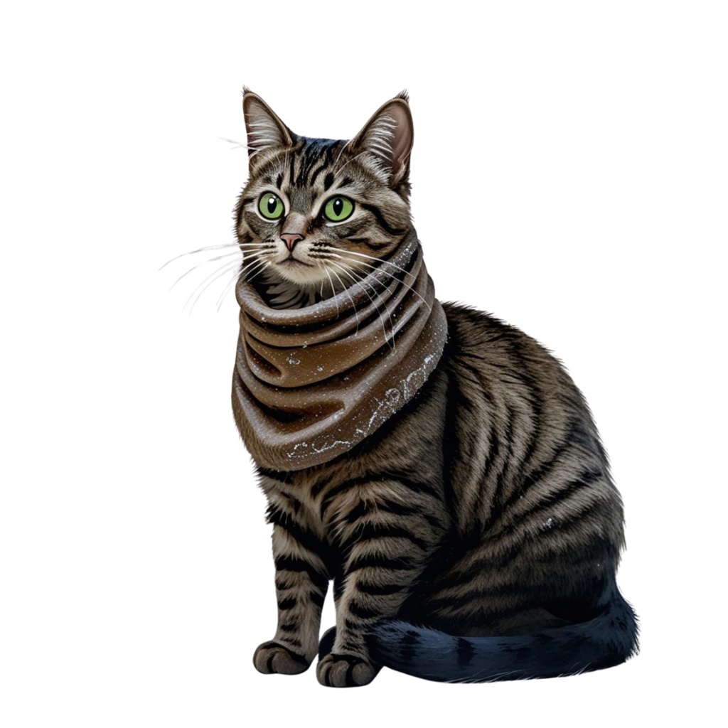 キジトラ猫トラのクリスマス水彩クリップアート集 16点セット