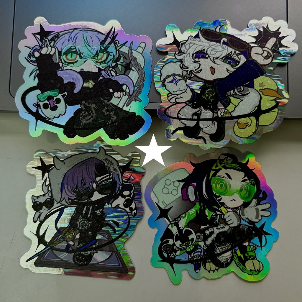 ギラギラ★ホログラムステッカー