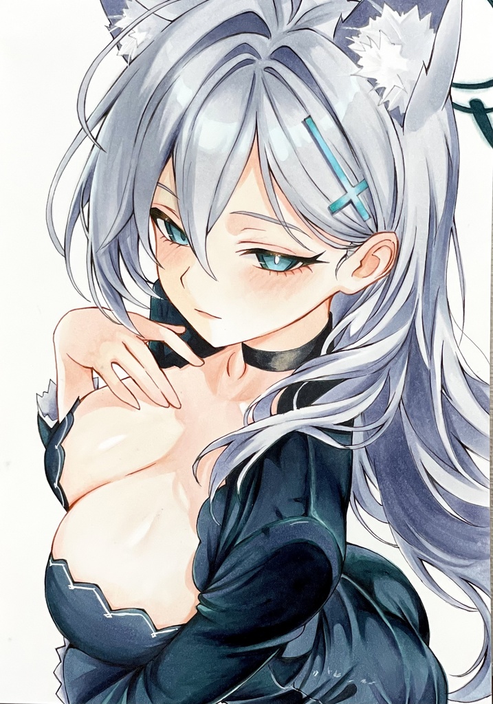 【原画】ブルーアーカイブ シロコテラー ブルアカ ファンアート 一点物