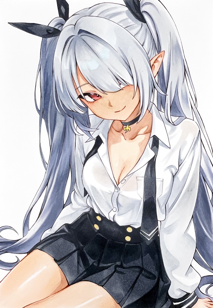 【原画】ブルーアーカイブ 銀鏡イオリ ブルアカ ファンアート 一点物