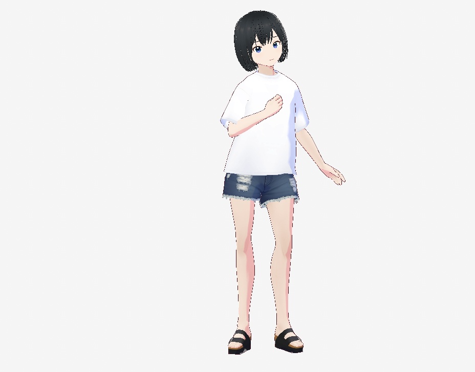 自信なさげちゃん　夏の普段着