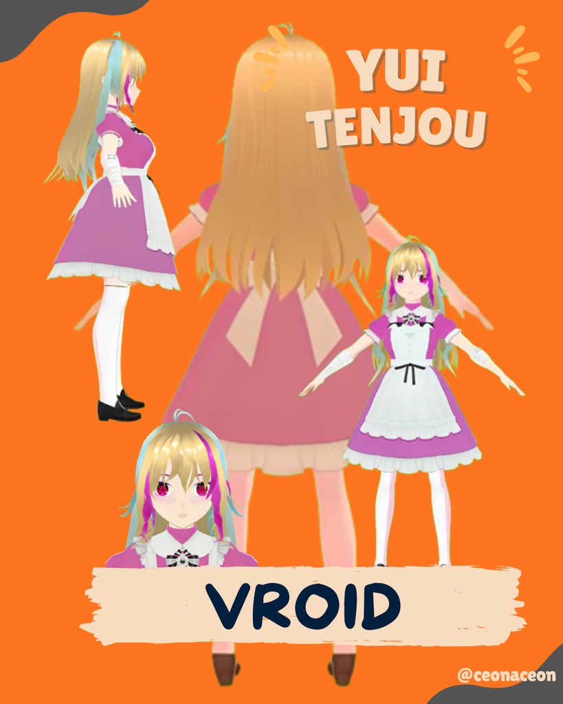 天城ユイ(Yui Tenjou)|商用利用可・VTuber 向け VRM モデル 3D Model VROID