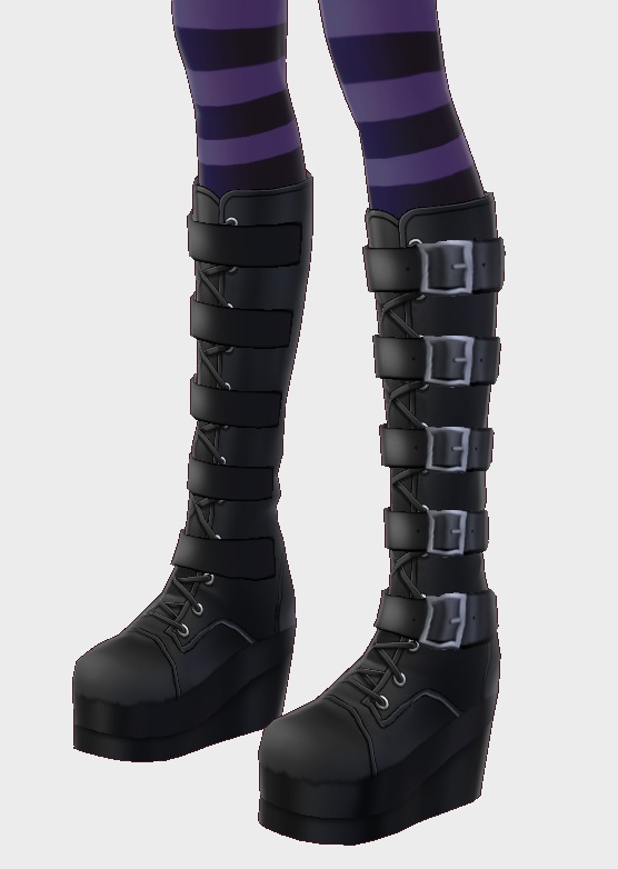 Basic Goth Boots Set