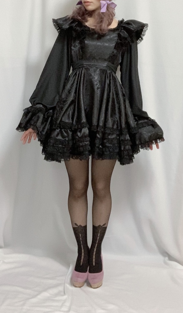 【即納】一点物ミニ丈 ロリータ ワンピース