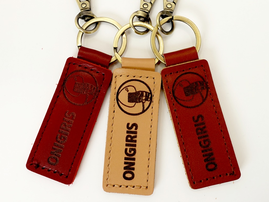 【非公式】ホロリス本革キーホルダー_猫又おかゆ（おにぎりゃー）