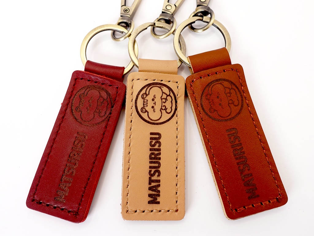 【非公式】ホロリス本革キーホルダー_夏色まつり(まつりす)