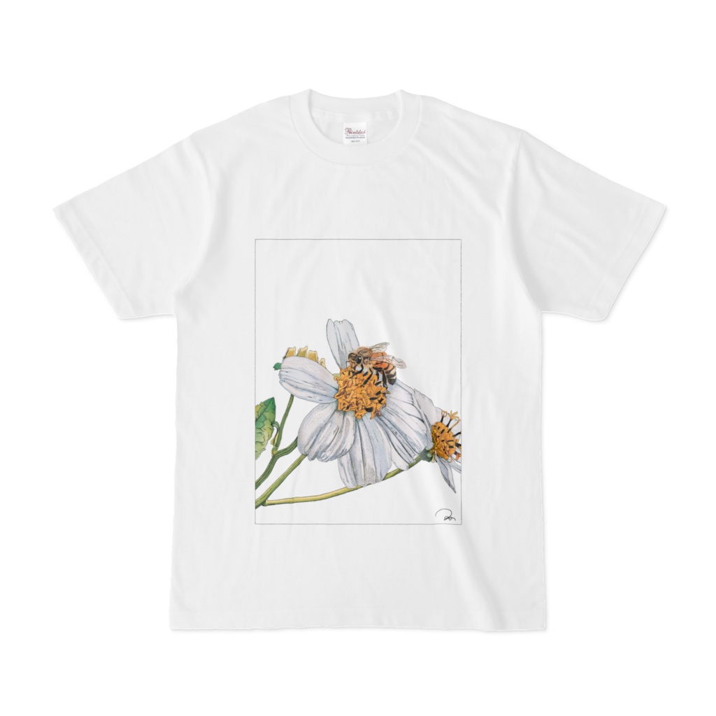 《細密画》セイヨウミツバチ Tシャツ【大人】