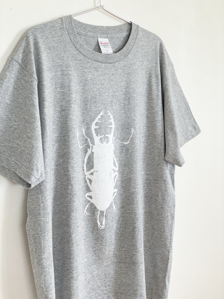 ミヤマクワガタTシャツ・白抜きVer【大人】