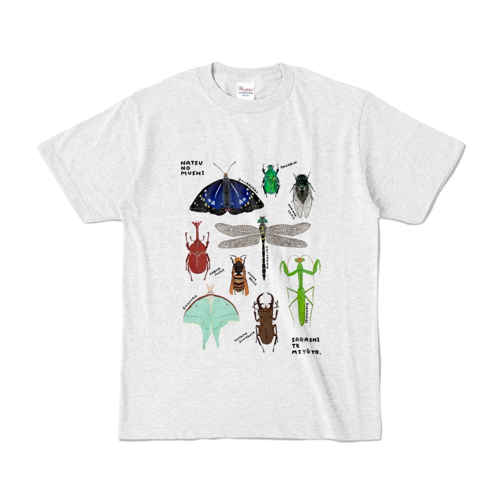 夏の虫 Tシャツ【大人・カラーT】