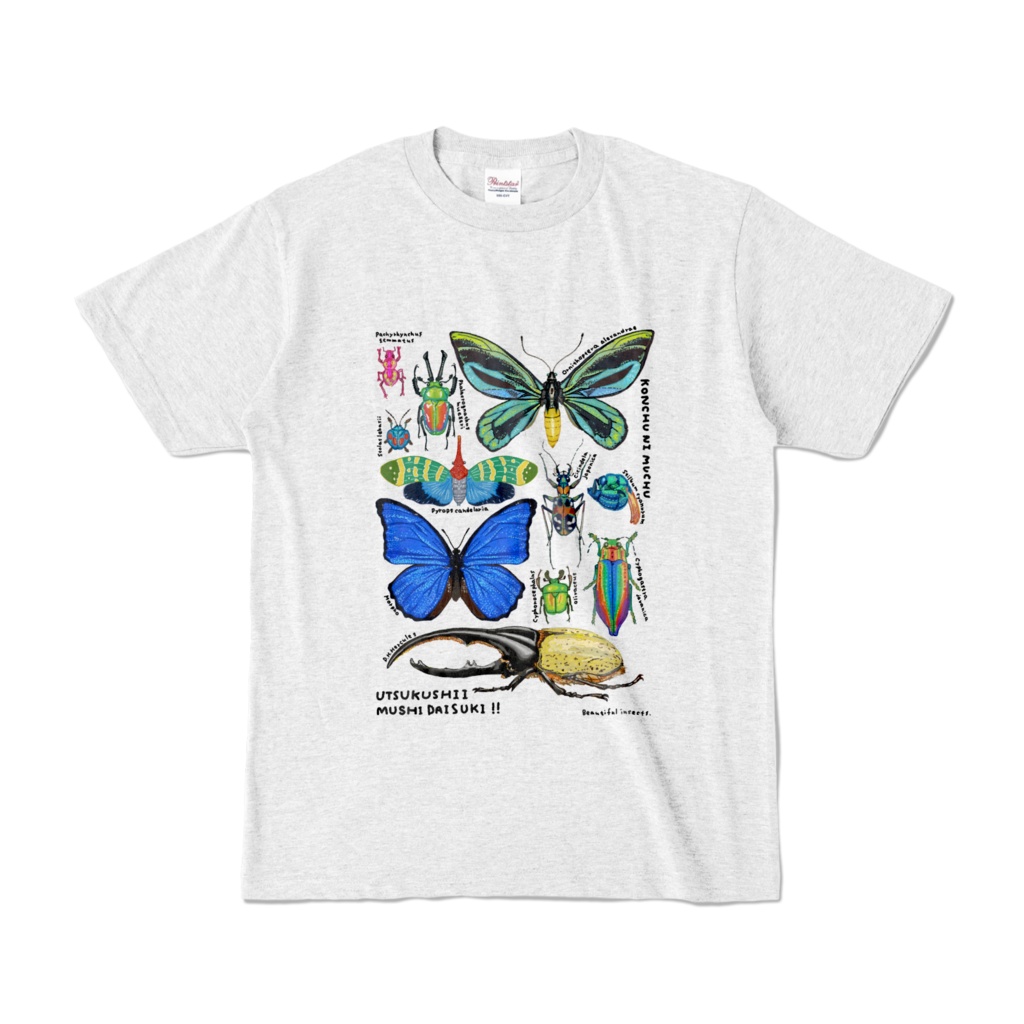 美しい昆虫Tシャツ【大人・カラーT】