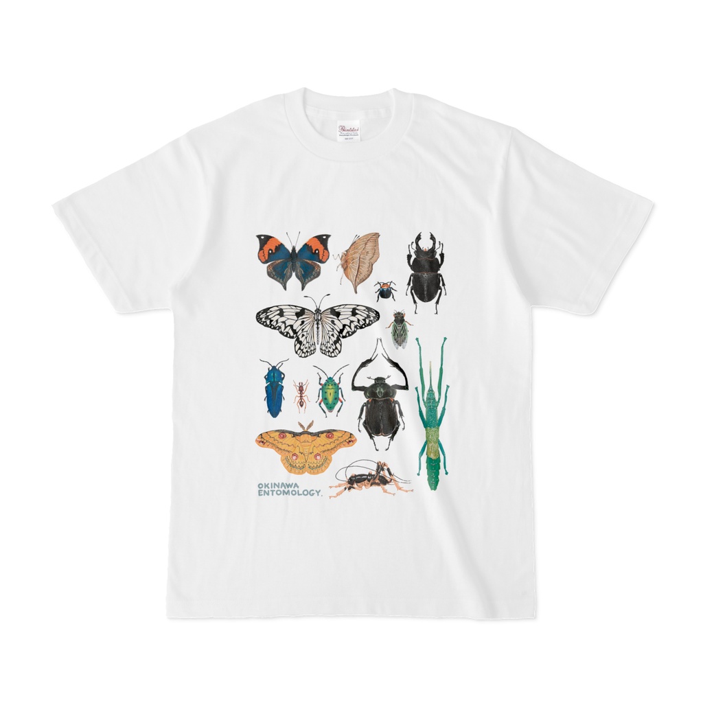 沖縄の昆虫Tシャツ【大人・白】