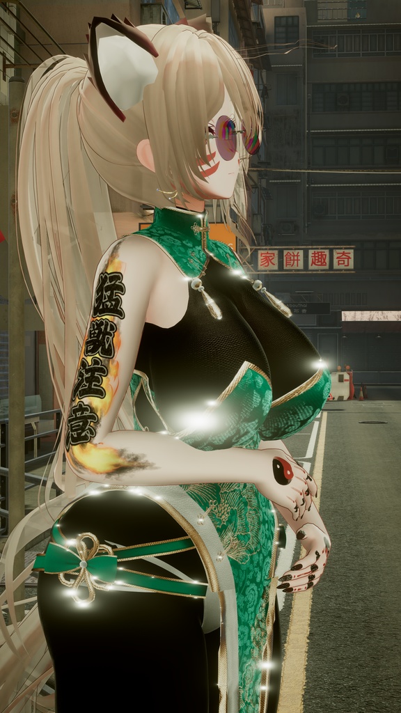 【FREE/無料】Beware of the Beast Tattoo 4k Textures 【猛獣注意】