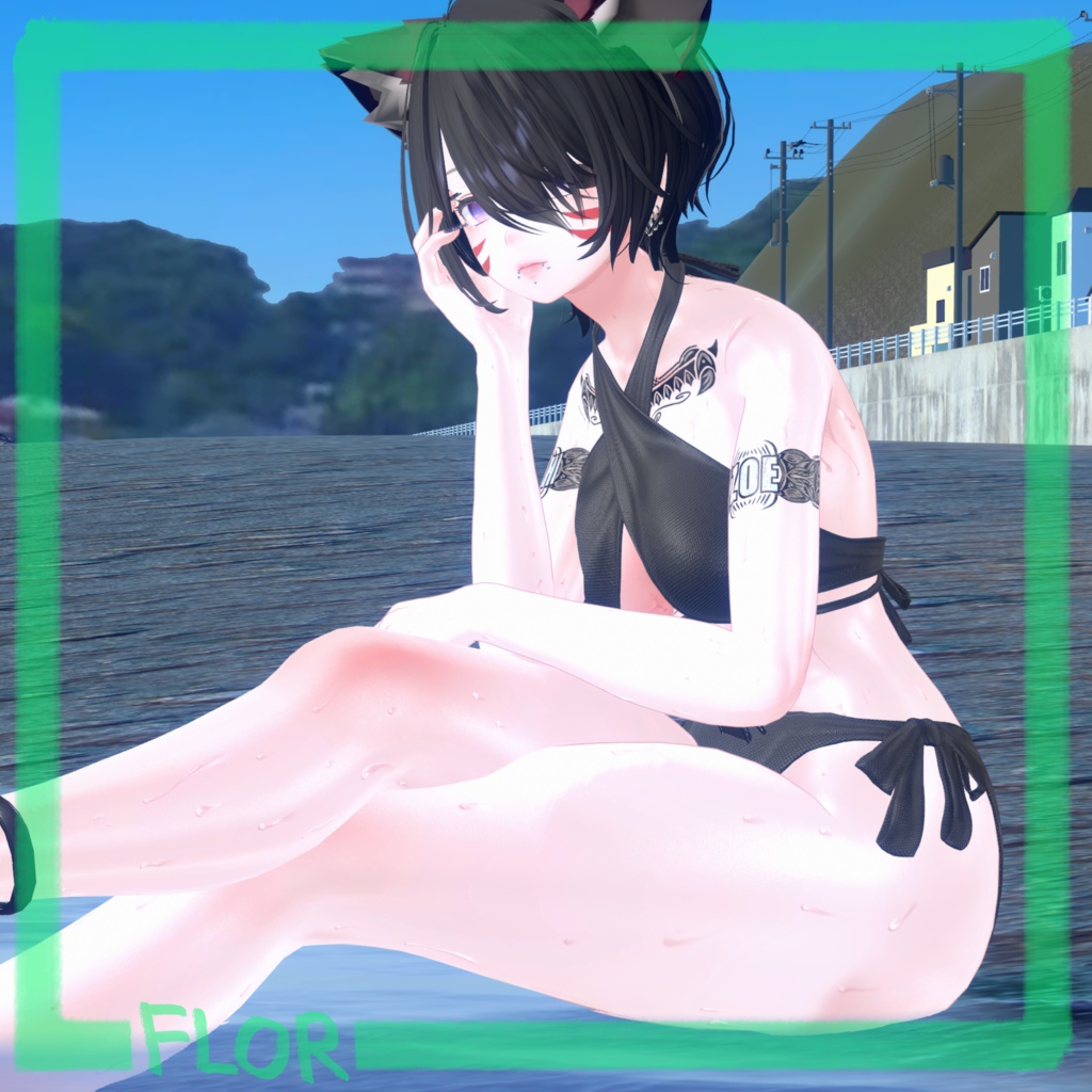 【4Avatar対応】文字を刻めるNAME TATTOO No.001