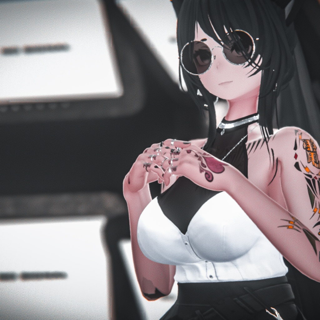 【4Avatar対応】Hand Tattoo - unrequited LOVE - 4K