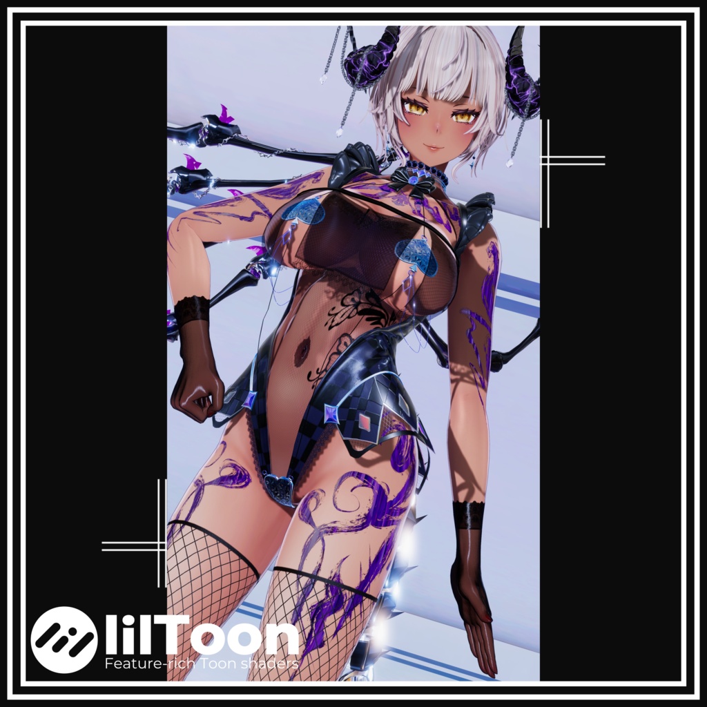 【6Avatar対応】墨 - Sumi - Body Tattoo【8color】