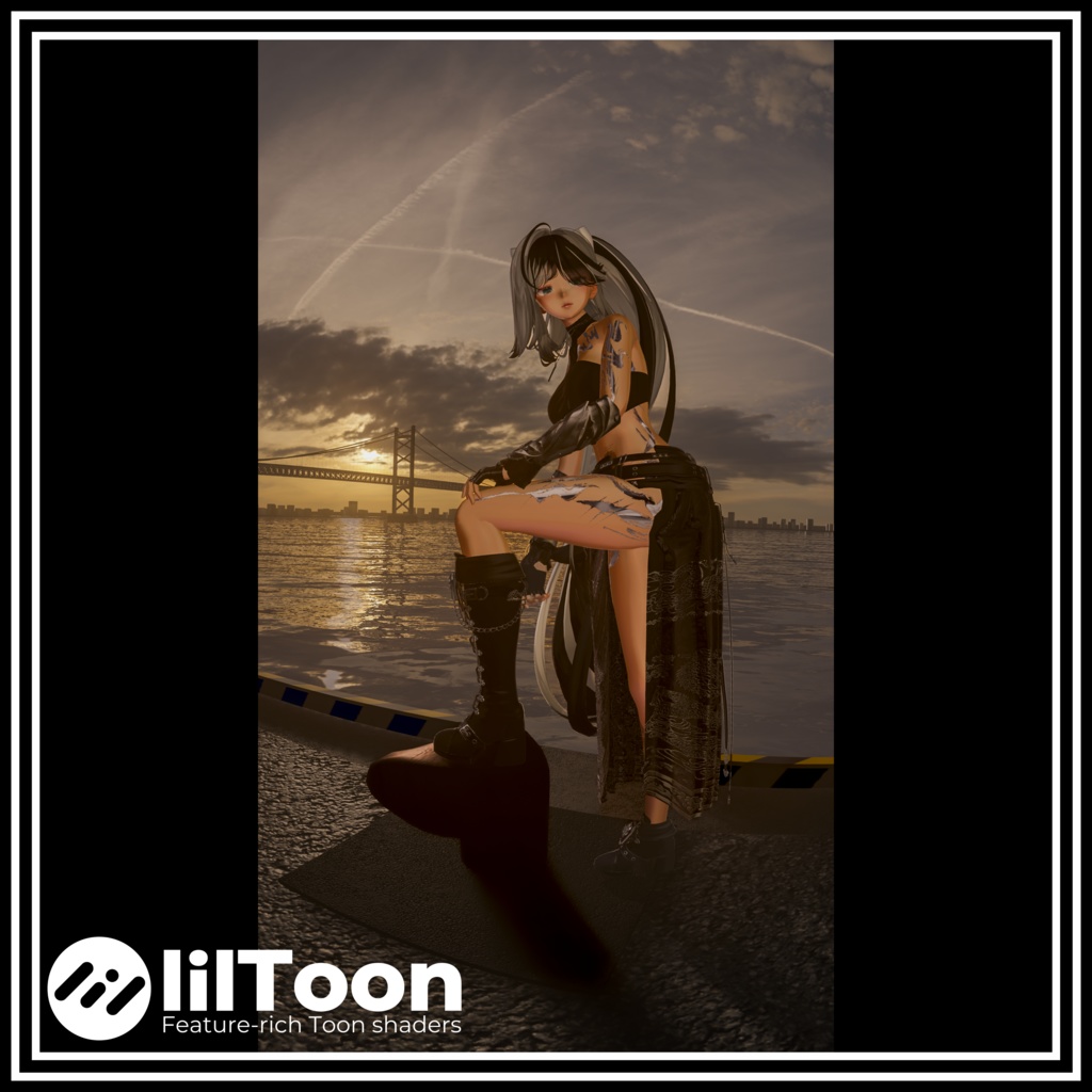 【5Avatar対応】墨 - Sumi - Body Tattoo【8color】