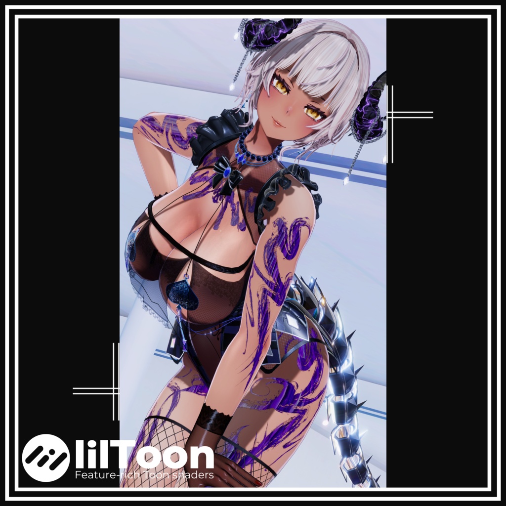 【6Avatar対応】墨 - Sumi - Body Tattoo【8color】