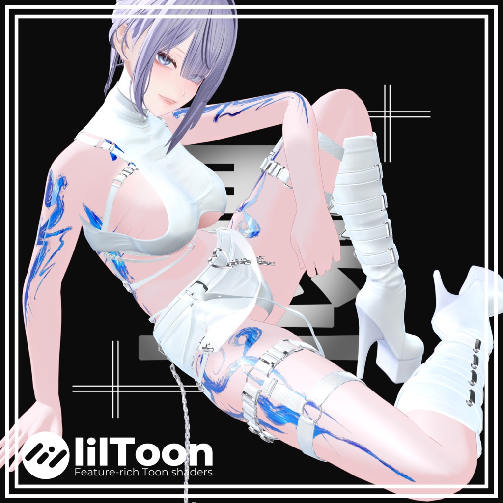 【6Avatar対応】墨 - Sumi - Body Tattoo【8color】