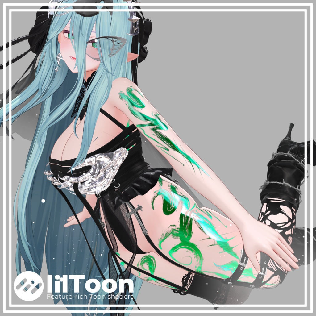 【5Avatar対応】墨 - Sumi - Body Tattoo【8color】