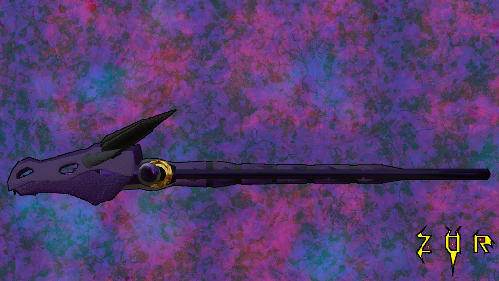 【VRChat想定】Mort Appeler Squelette Dragon Tonfa