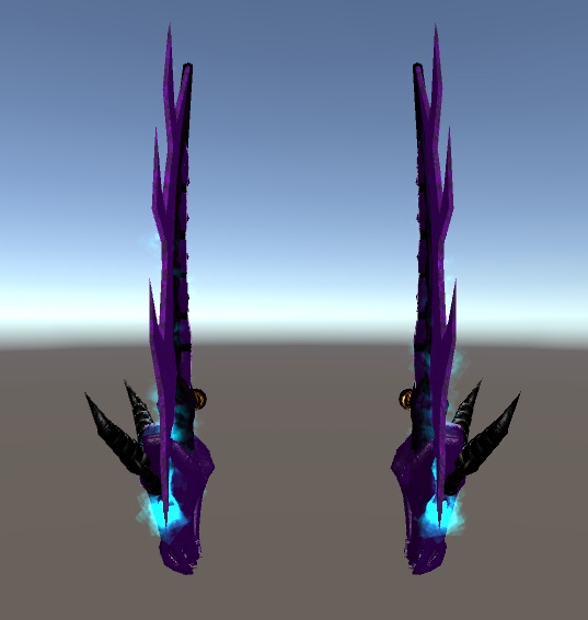 【VRChat想定】Mort Appeler Squelette Dragon Tonfa