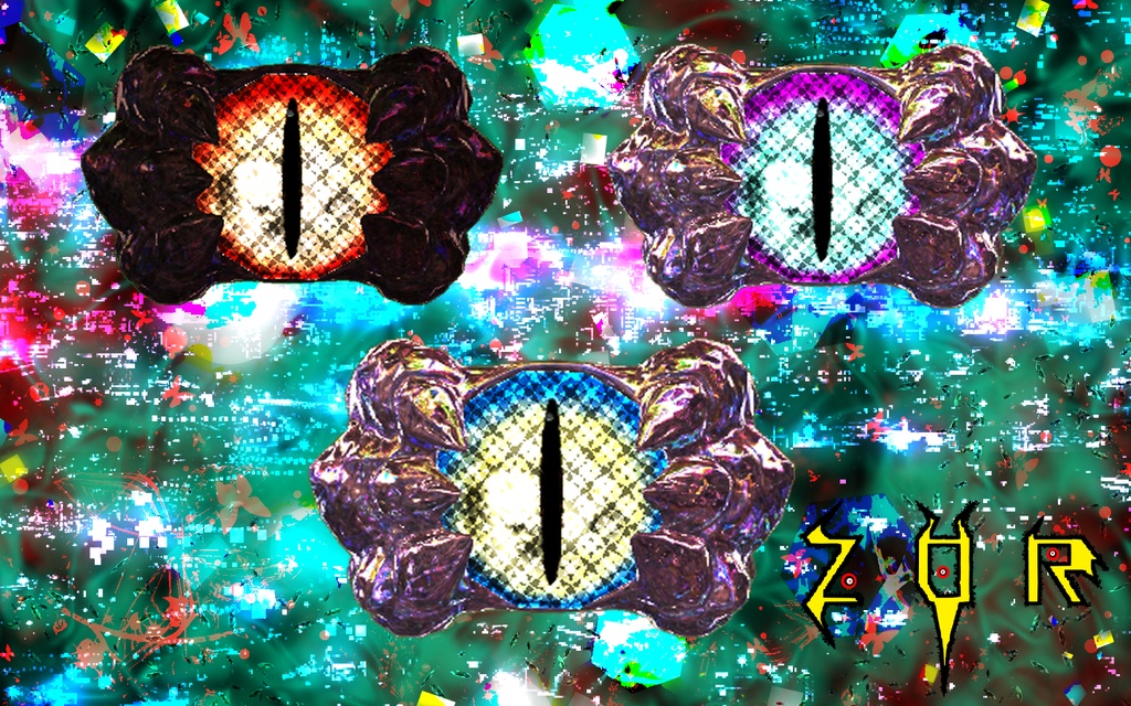 【3Dモデル】Bague Noir Arc-En-Ciel