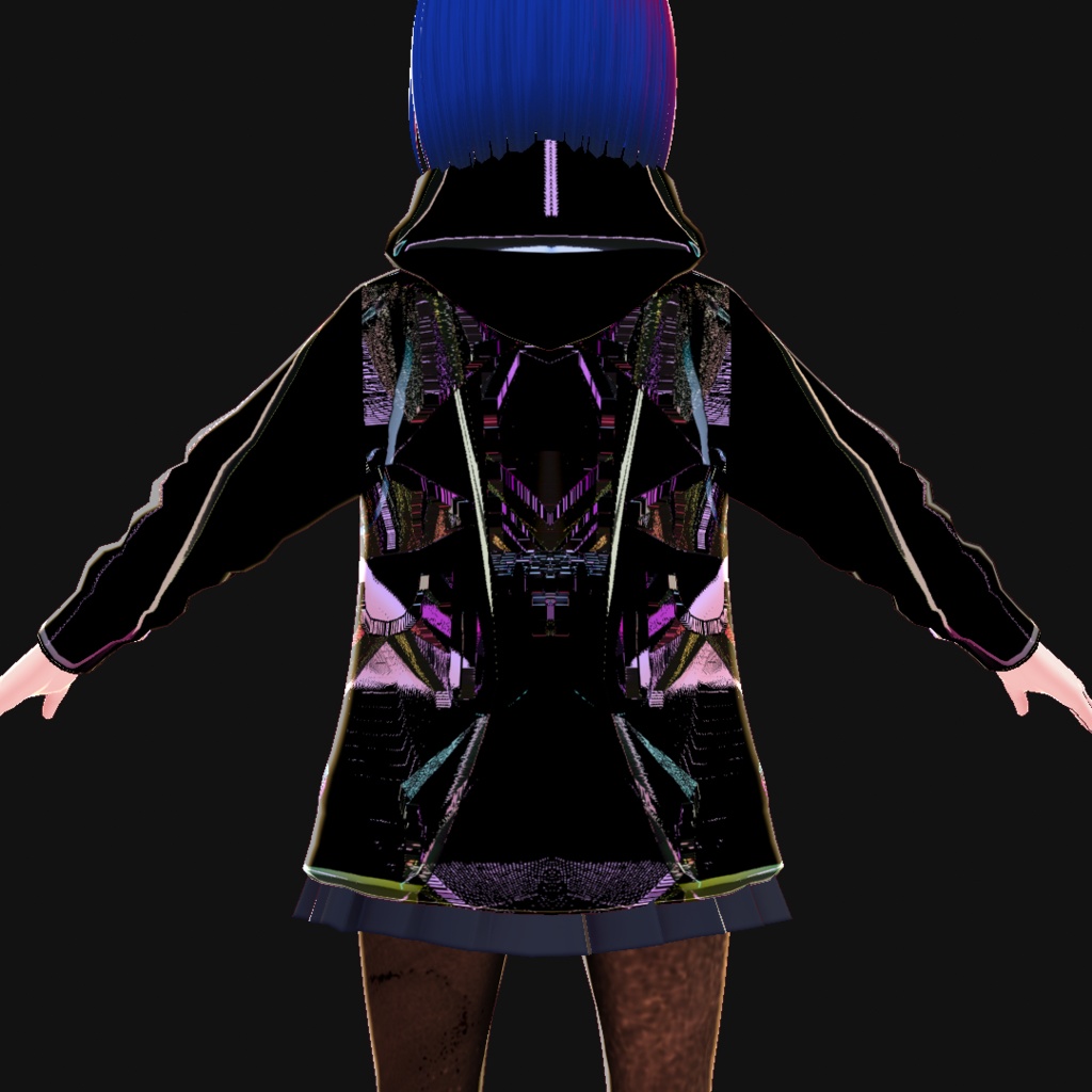 【VRoid】バグパーカー二種