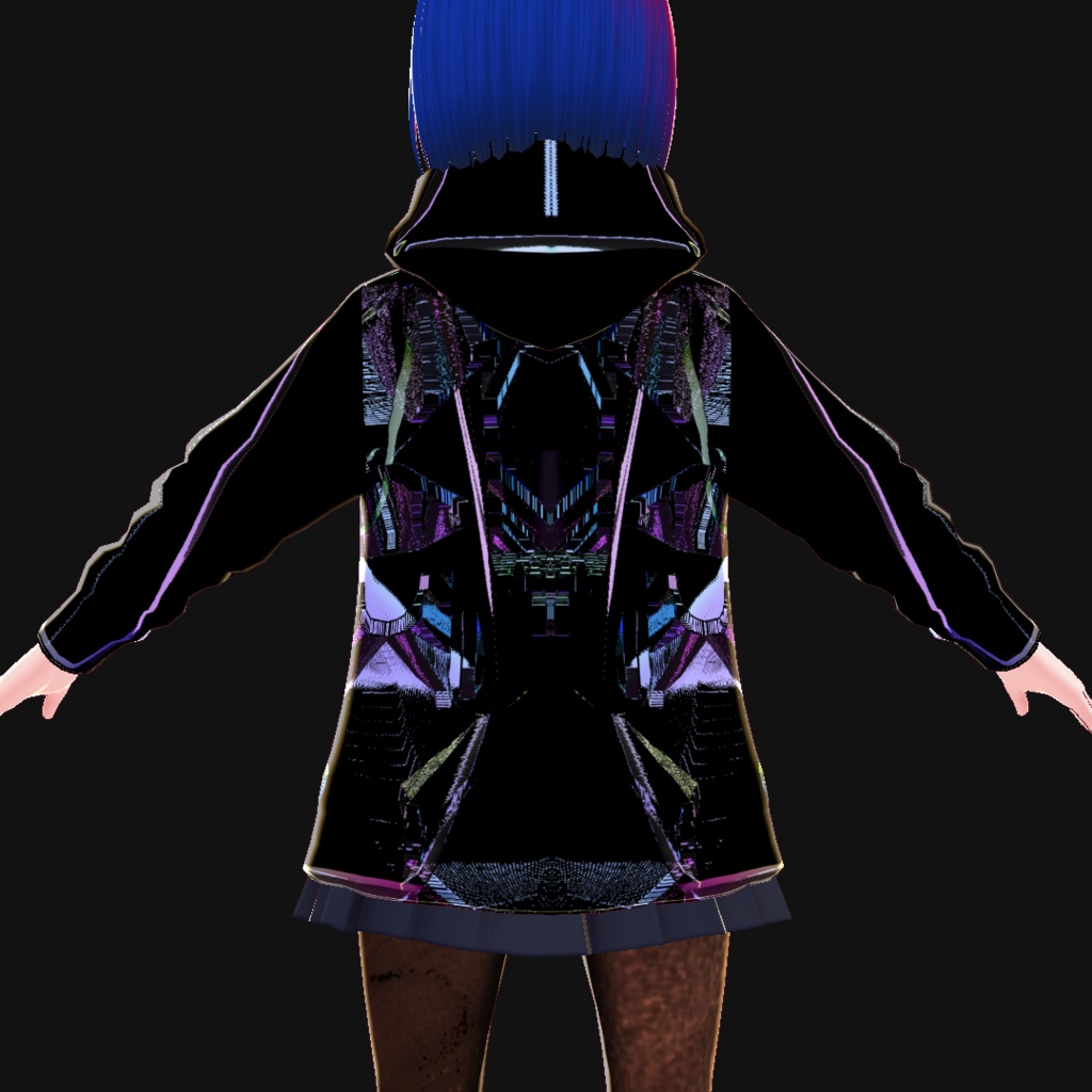 【VRoid】バグパーカー二種