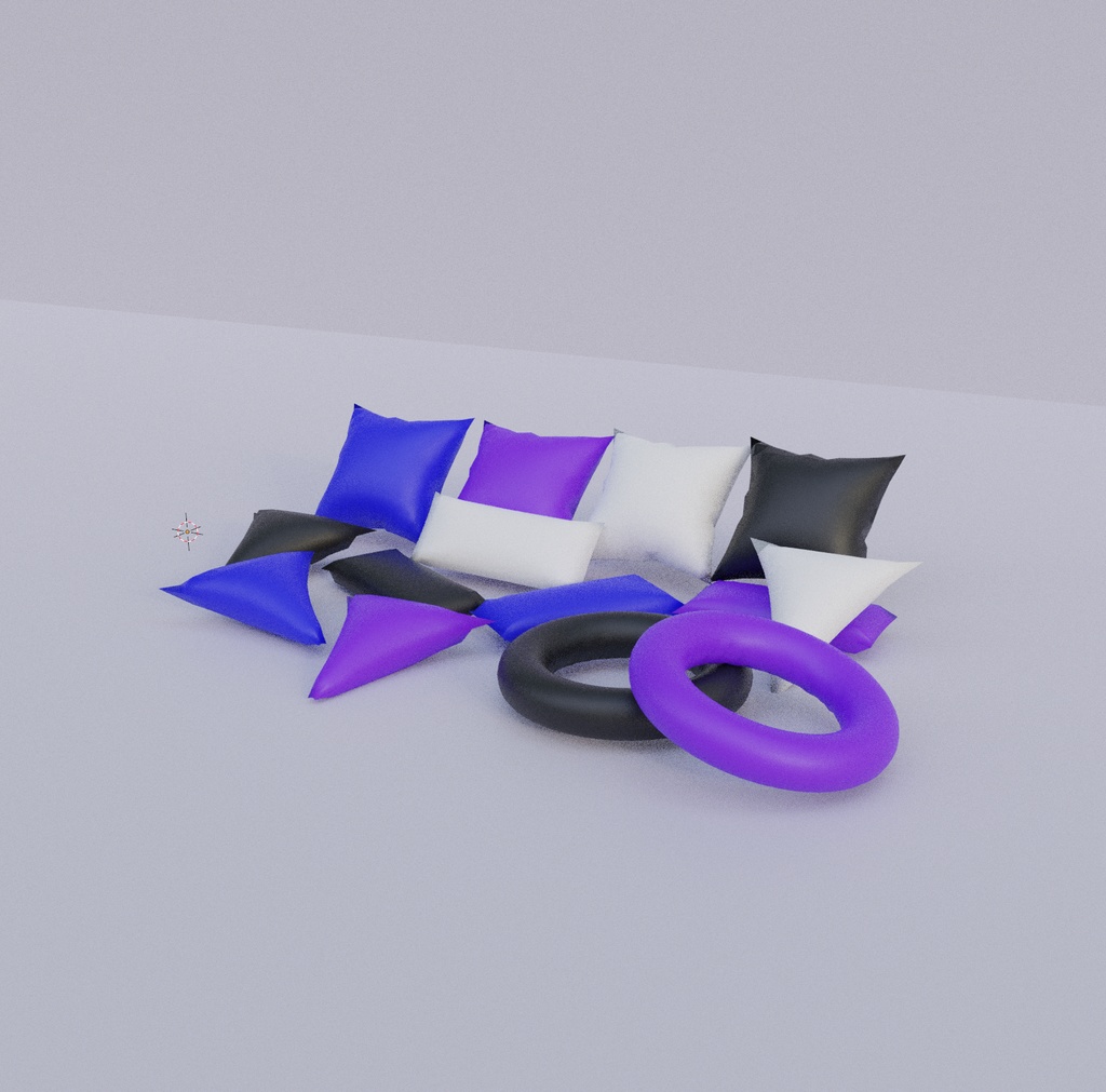 4x Vases + cushion VrChat