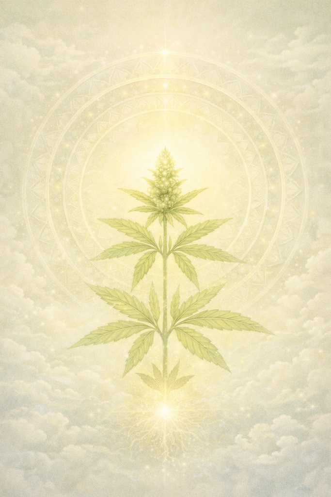 麻紋様「生命の植物」