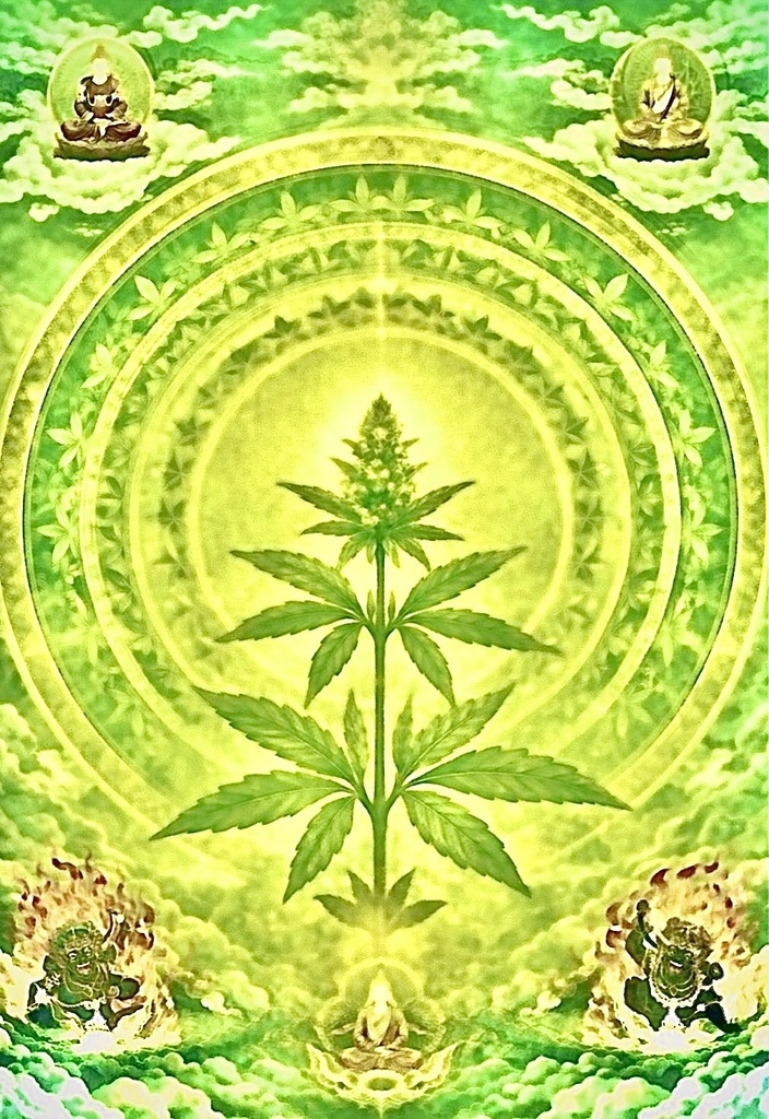 生命円環曼荼羅 — Sacred Hemp Mandala