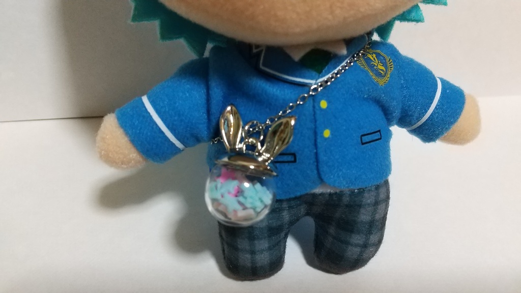 うさぎ ネックレス ガラスドーム 約16センチ ぬいぐるみ用