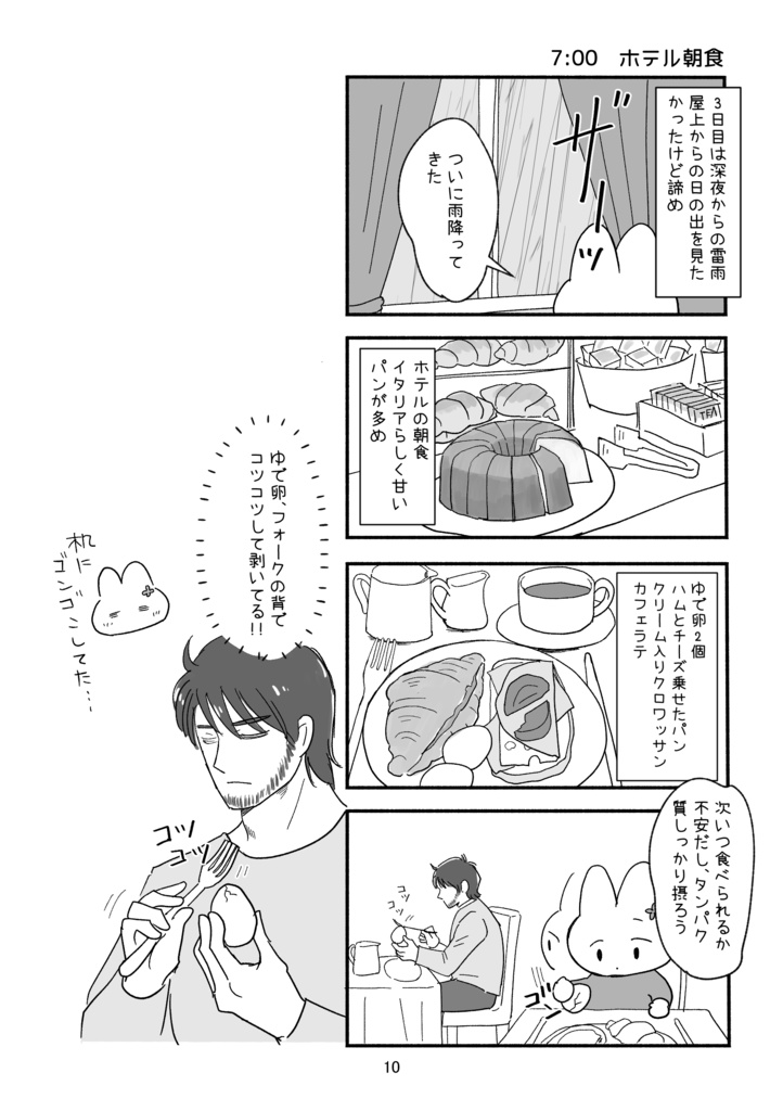 ローマ・バチカン一人旅行記 バチカンで朝食を(後編)