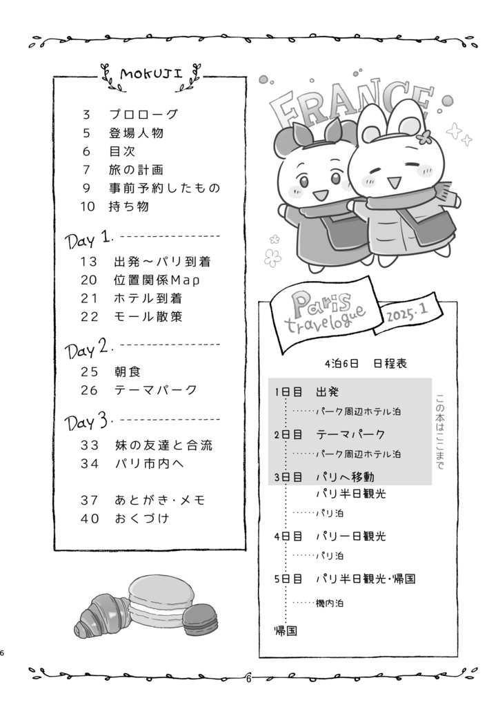 パリ姉妹旅行記vol1 旅の準備とテーマパーク編