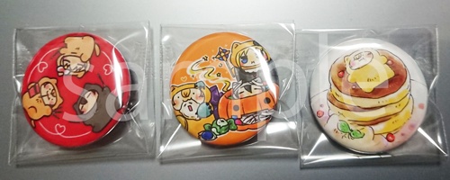 モフモフ３種缶バッジ
