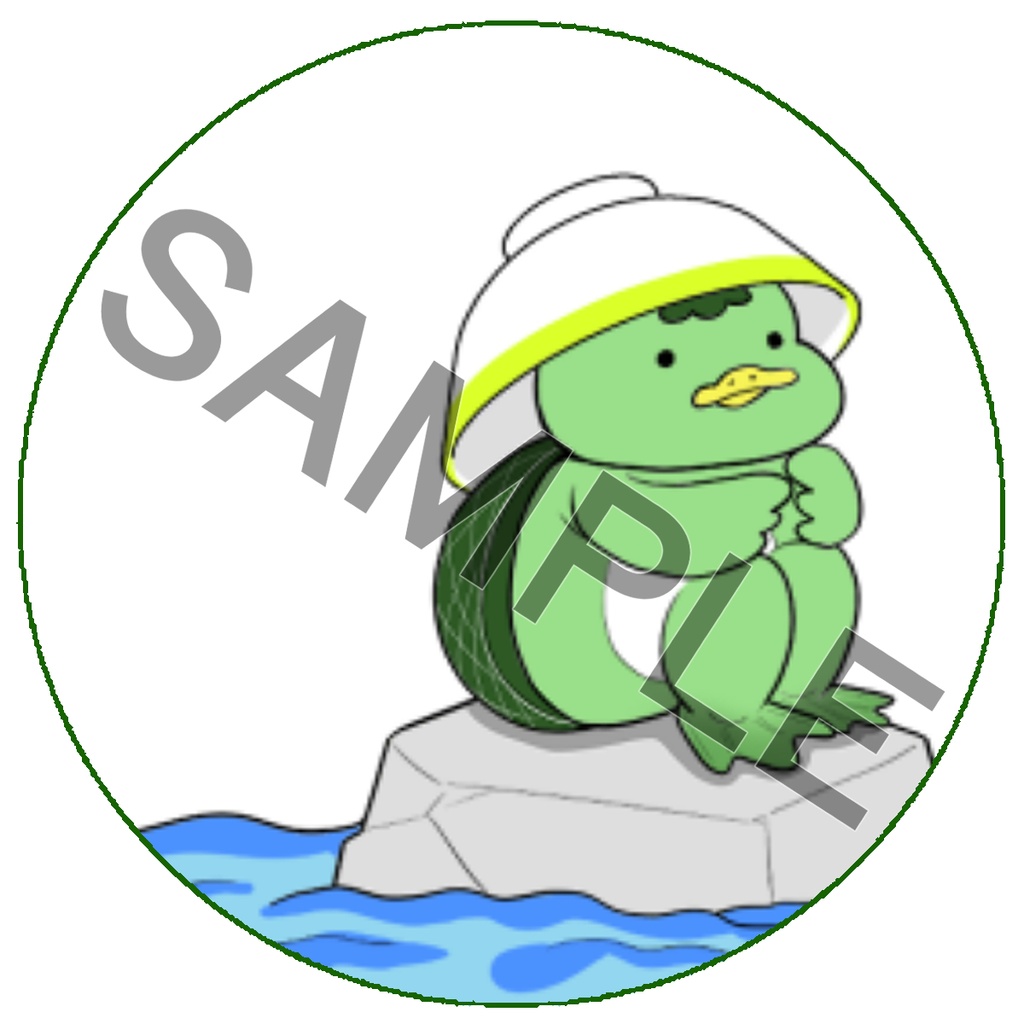 『お茶碗カッパ』 SNSアイコン用イラストセット