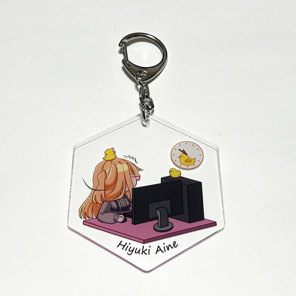 氷雪あいね_ローディングイラストアクリルキーホルダー（承）