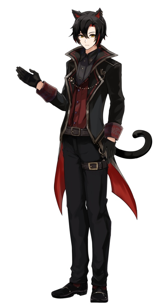 【TRPG】立ち絵素材_猫耳_男_ファンタジー【ゲーム制作】(+キャラチップ追加)